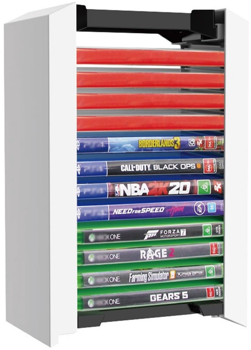 Allecto - Game Disc Box - Opslag Rack voor 12 Spellen - Ruimtebesparend en Stijlvol - Geschikt voor PS5 - Organiseren van Game Collectie - Voor Spe...