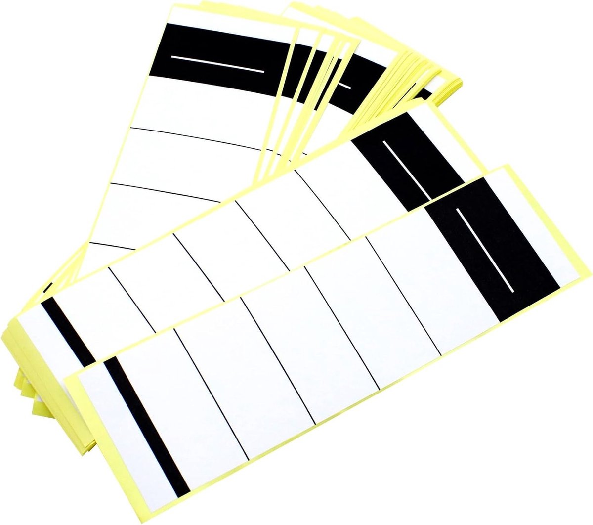 Set van 100 Zelfklevende Ruglabels voor Mappen, 5.3 x 19 cm, Perfect voor Archivering en Organisatie van Documenten
