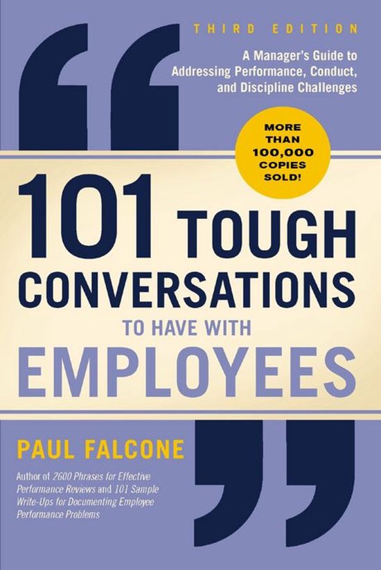 101 Tough Conversations to Have with Employees 3rd Edition - cover