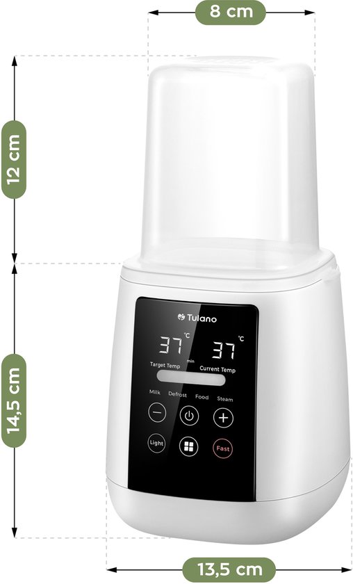 Tulano Ellie 35 - Multifunctionele Flessenwarmer 6-in-1 - Sterilisator van Tulano — afbeelding 2