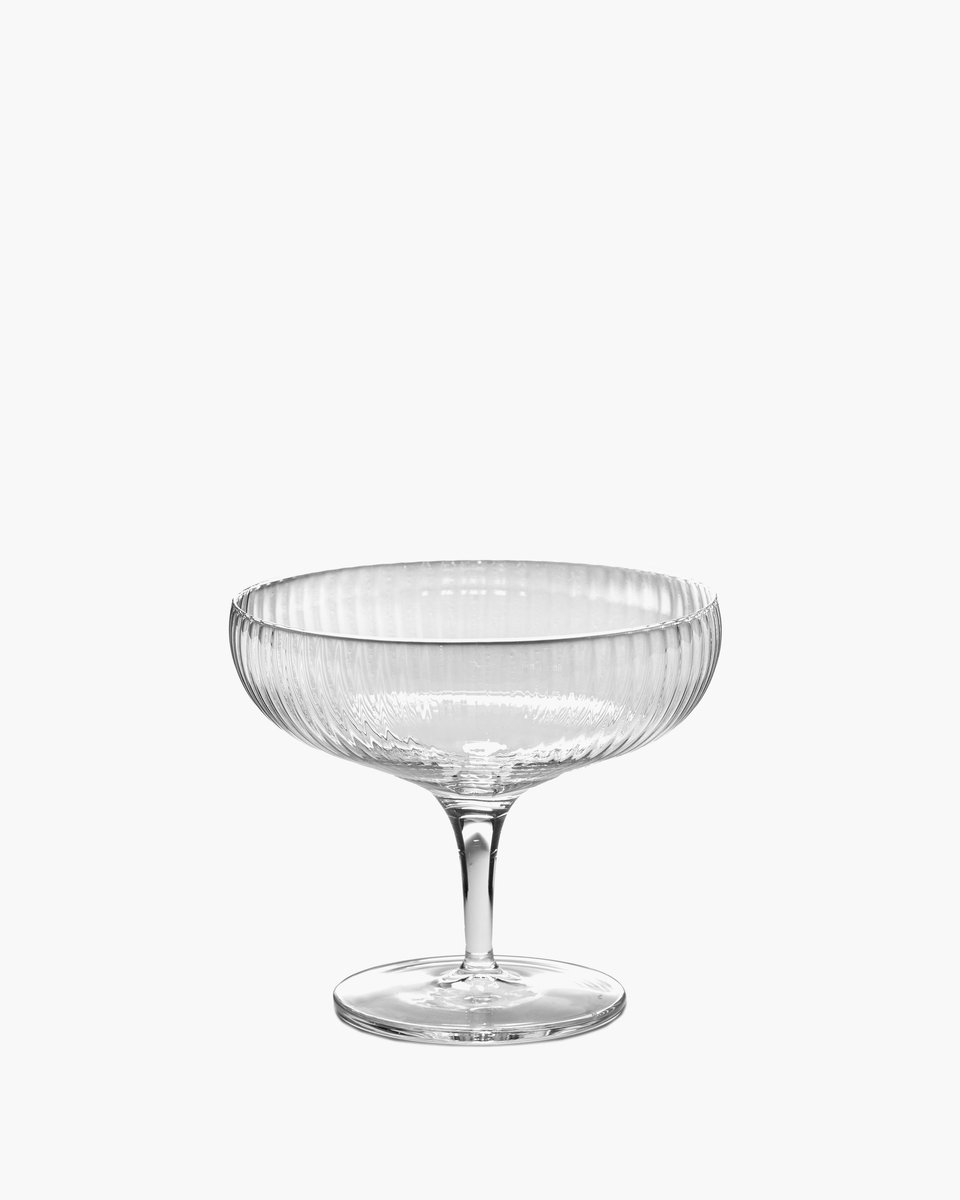 Serax - Sergio Herman Inku - Champagnecoupe - Transparant - 10 Ø - 15CL - 4 stuks