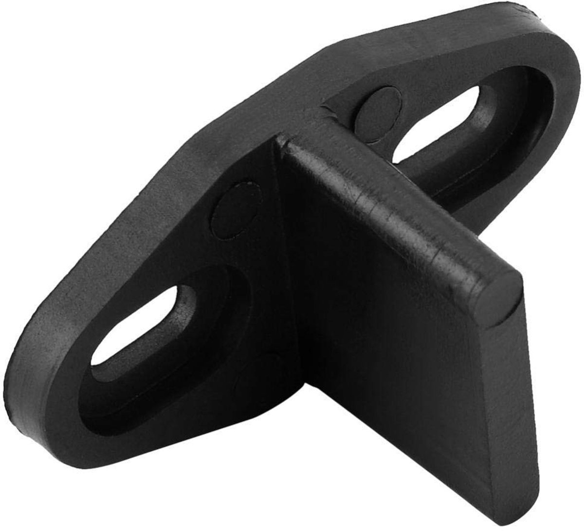Allecto - Barn Door Floor Guide - Sliding Deursysteem - Compact - Zwart - Ondersteuning voor Vloerdeuren - Geschikt voor Sleuven tot 0.8 cm