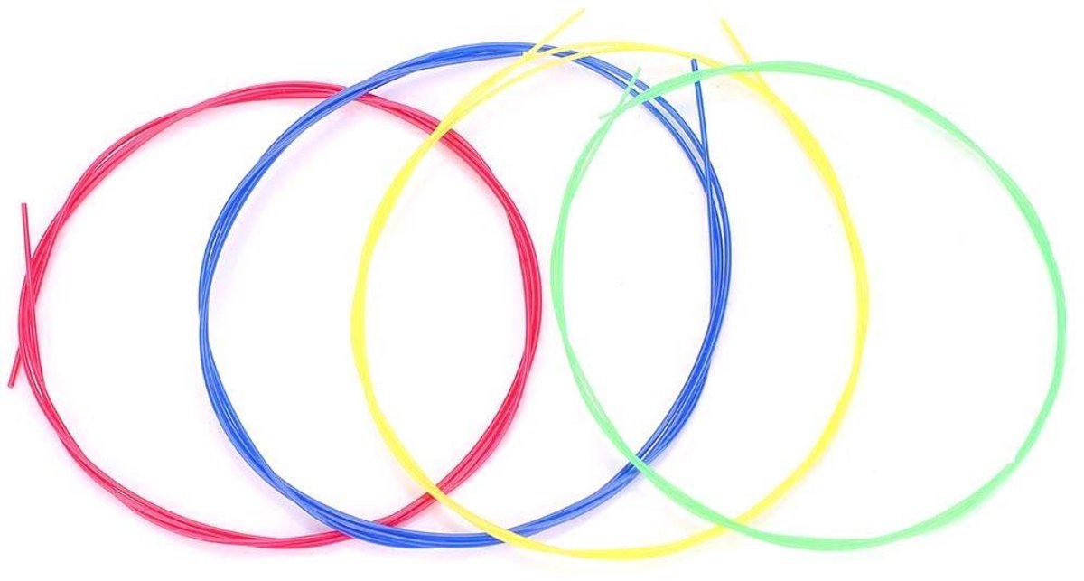 Allecto - Ukulele Snaren - Kleurvolle Nylon Snaren - Hoogwaardige Geluidskwaliteit - 4 Stuks - Perfect voor Ukulele - Voor Beginners en Gevorderden