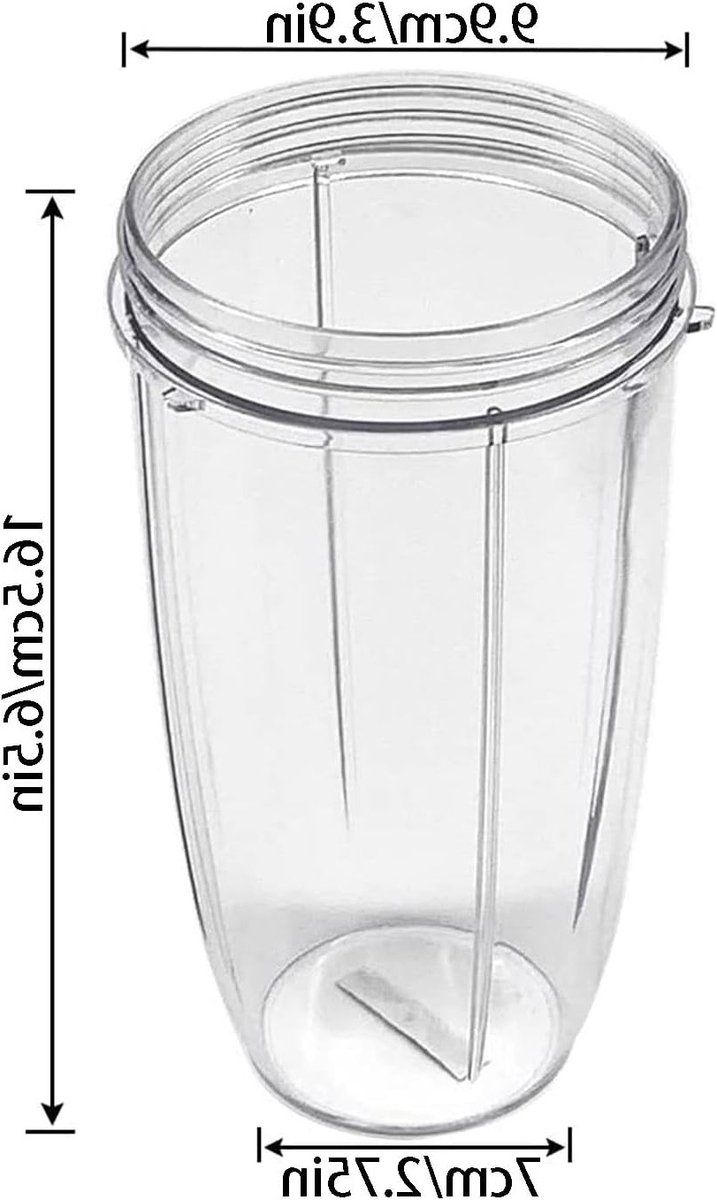 710ml Vervangende Cup voor Blenders, Duidelijke Mokken Accessoires voor Juicers en Smoothie Makers, Geschikt voor 600W en 900W Modellen