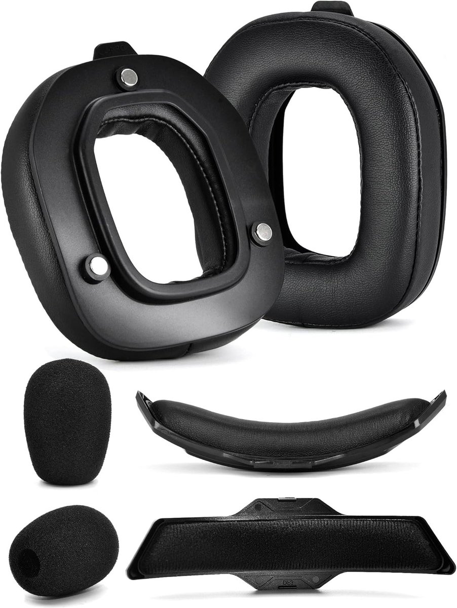 Mod Kit voor A50 Gen 3 - Vervangende Oorkussens en Hoofdband, Hoogwaardige Geluidsisolatie en Comfort, Zwart Protein