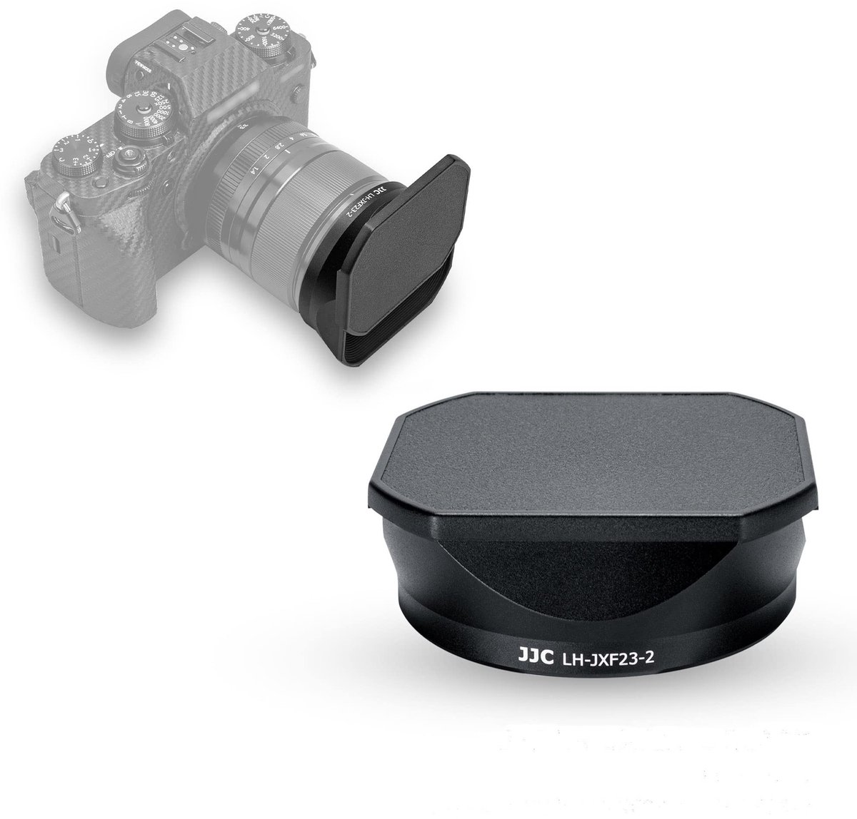 Allecto - Zonneklep - Zonnekap - Hoogwaardige aluminiumlegering - 58 mm - Geschikt voor Fujifilm XF 23 mm en 33 mm - Ideaal voor fotografen - Verva...