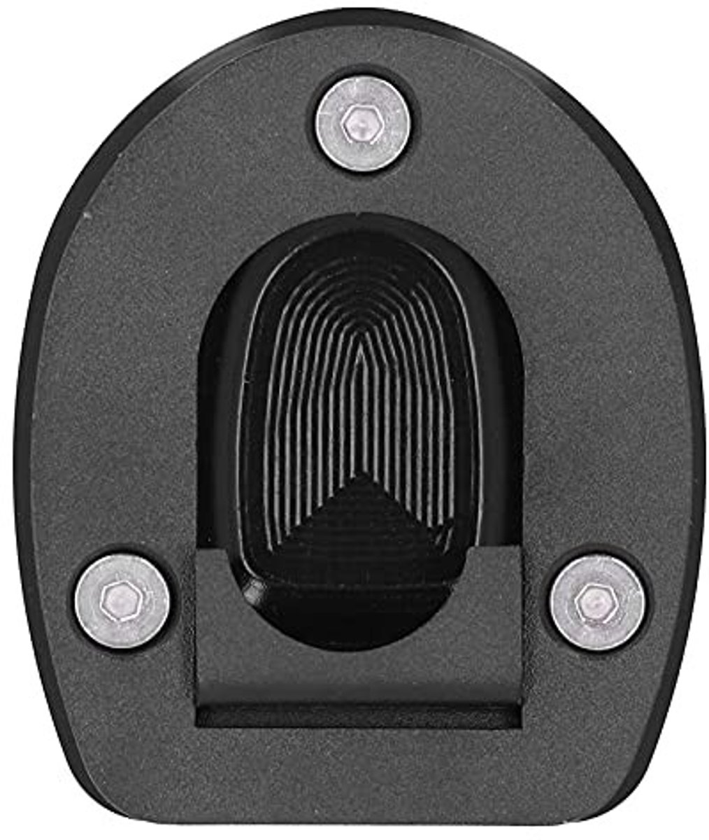 Allecto - Motor Parkeerstandaard Pad - Motorfiets Kickstand Pad - Versterkt Stabiliteit - Zwart - Vergroter Plaat - Geschikt voor 250 300 2013-...