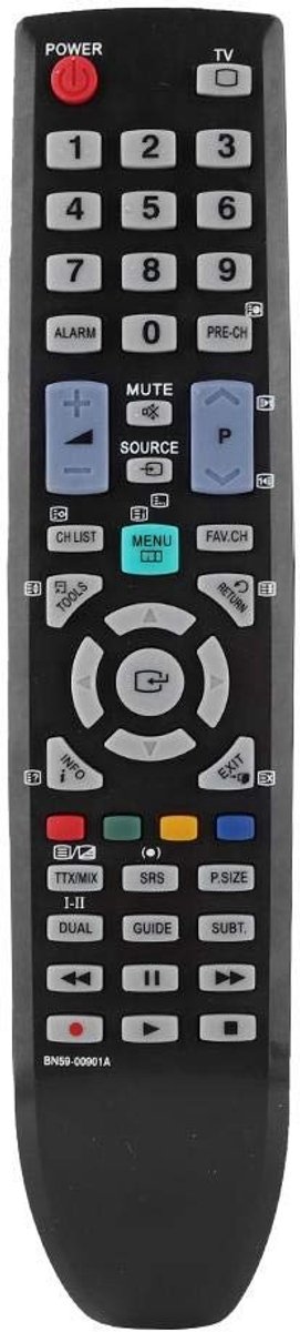 Shopcentral - Remote Control - TV afstandsbediening - Groot overdrachtsbereik - Standaard - Gebruiksvriendelijk - Geschikt voor televisie - Model BN59