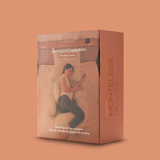 Montelisse Zwangerschapskussen 81,5x33x44cm U-vorm roze XL - Zwangerschapskussens - Zijslaapkussen - Voedingskussen - Bodypillow - Lichaamskussen van Merkloos — afbeelding 5
