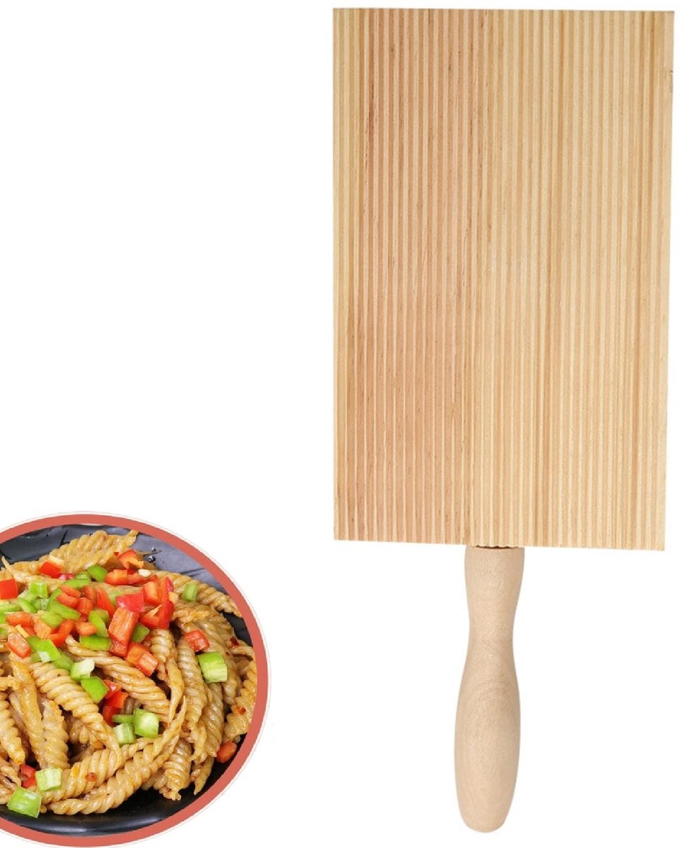 Gnocchi Seal - Wood Cutter voor Pasta - Garganelli - Keuken Tool voor het Maken van Echte Homemade Pasta en Boter zonder Lijm