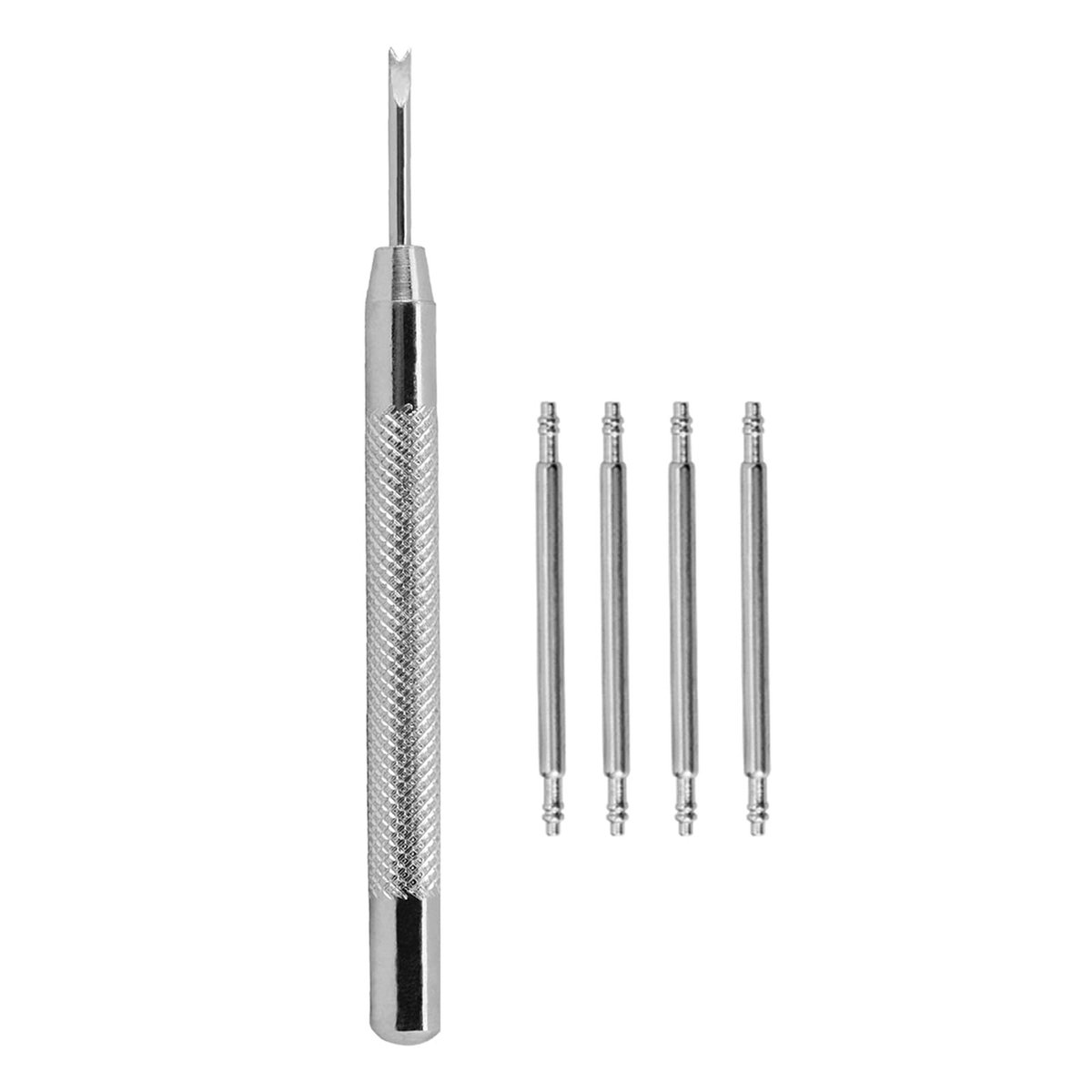 NTHProducts - BISONSTRAP Watch Band Pins - Rvs Veer Stangen - Inclusief Installatie Tool - 8mm-24mm - Stijlvol en Functioneel - Geschikt voor Horlogeba...