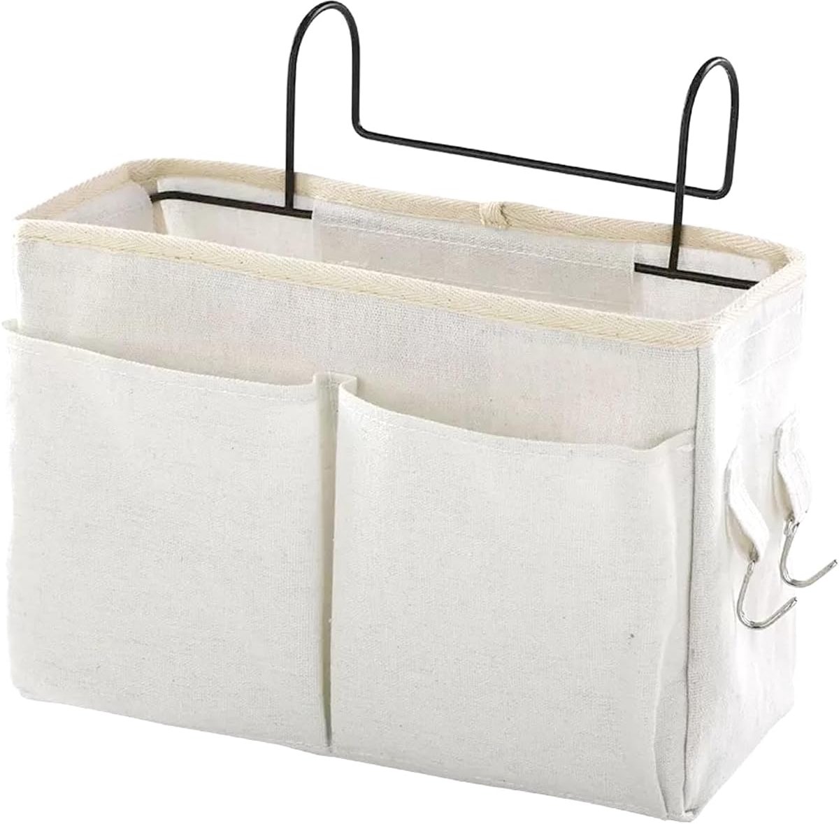 Hangbed Organizer - 28x10,5x18 cm - 1 Stuks - Wit - Ruimtebesparende Opberger voor Slaapzaal School en Kantoor