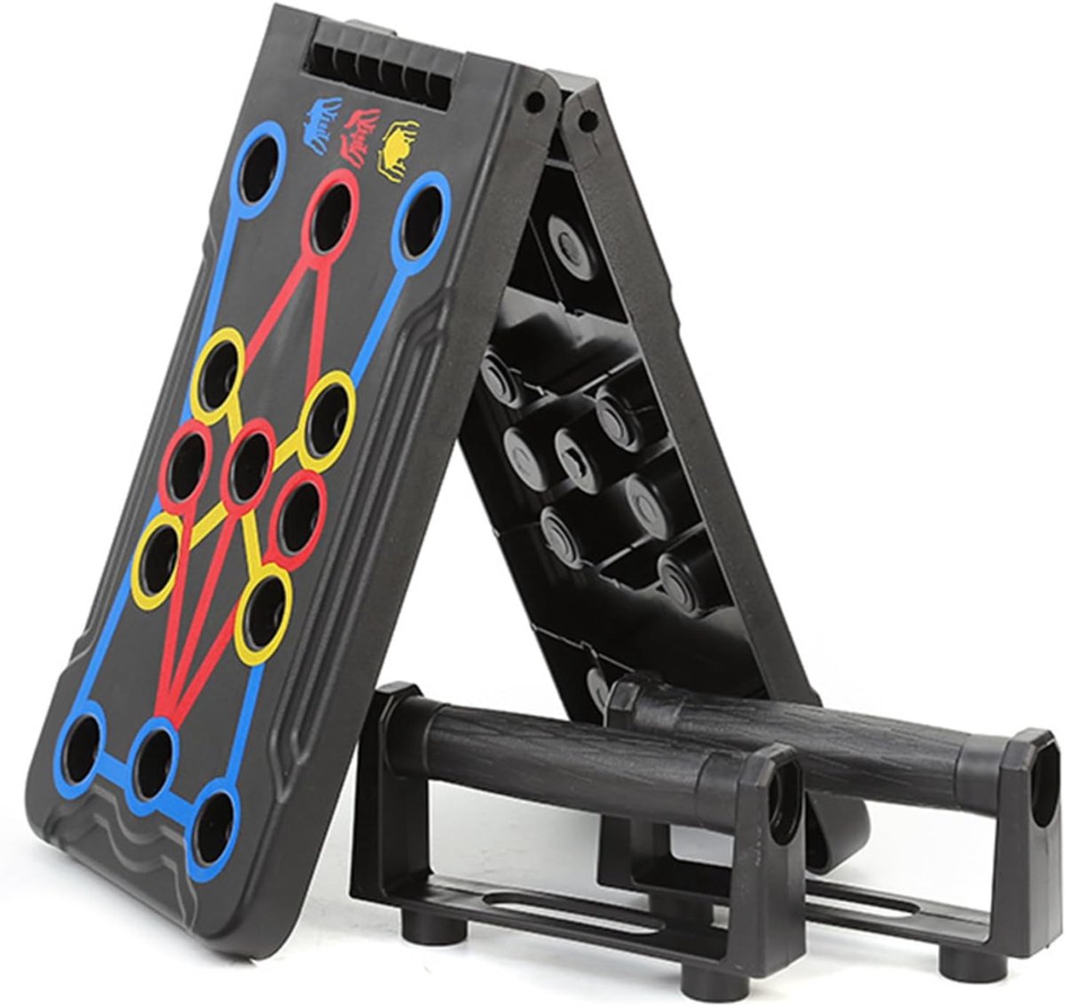 RUX® Push-upbord - Parallettes - Push-upbord - Zwart - 34cm x 21cm x 5cm
