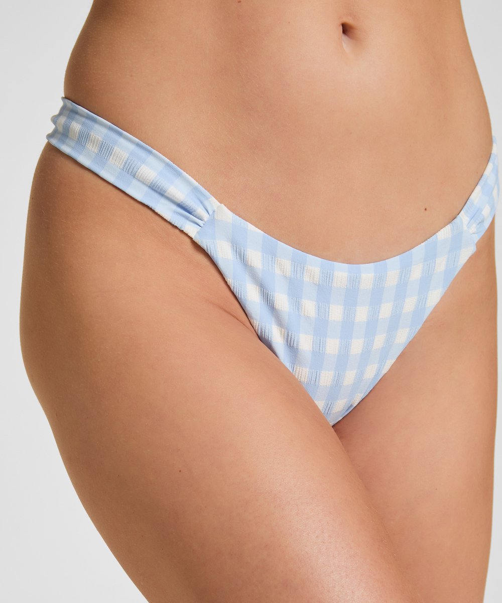 Hunkemöller Hoog Uitgesneden Bikinibroekje Amalfi Blauw
