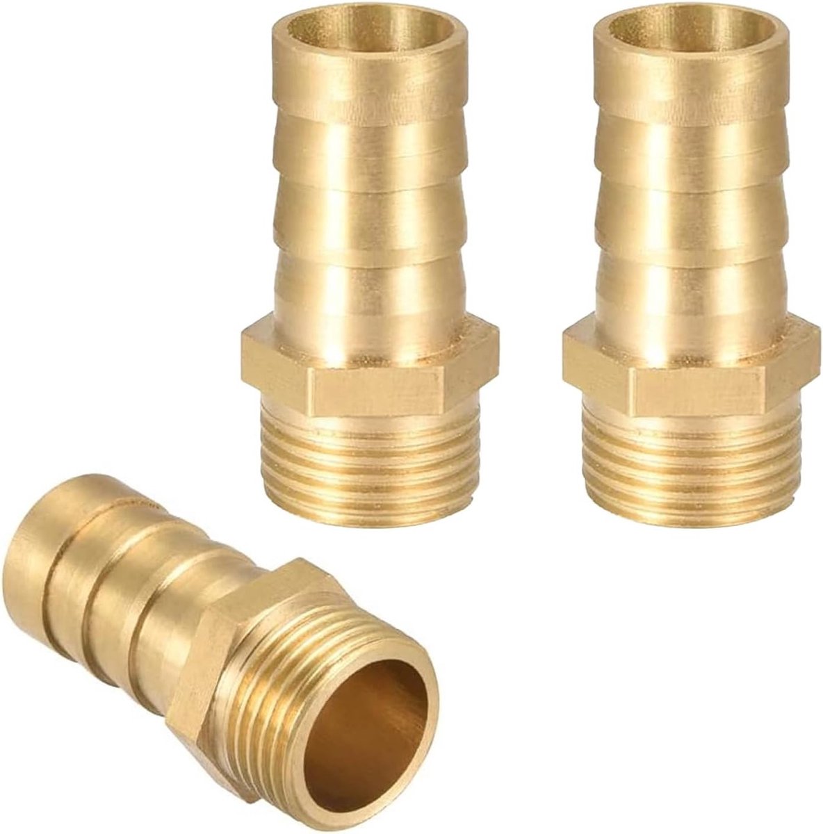 Adapter voor Messing Buizen (10mm x G1/4 Mannetje) - Koppeling, Verbindingsstuk, Pneumatiek Accessoire
