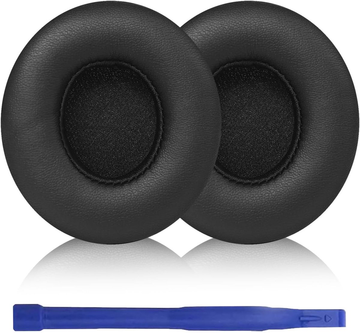 Zachte Oorkussens van Eiwitleer voor Draadloze On-Ear Hoofdtelefoons, Geluidisolatie, Geheugenfoam, Zwart