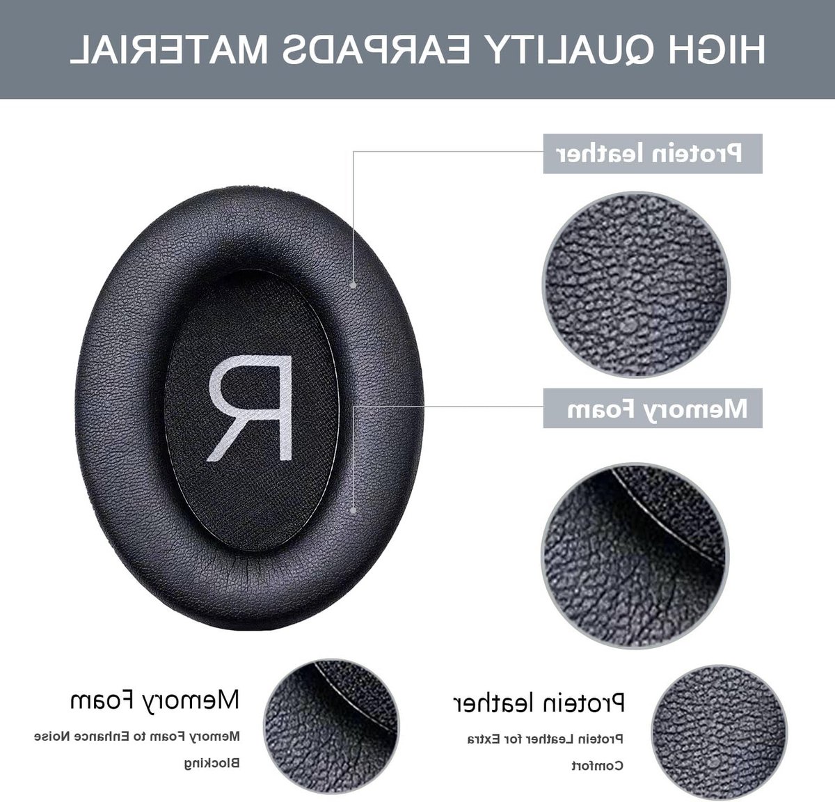 Vervangende Oorkussens en Hoofdband voor Bose QuietComfort 45 Hoofdtelefoons - Comfortabel, Duurzaam en Geluidsisolatie (Zwart)