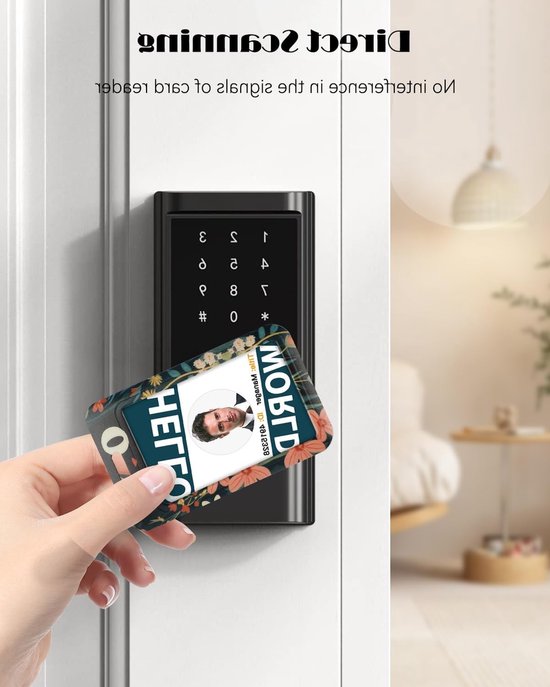 Stijlvolle Badgehouder met Kattenpatroon, Retractable Reel en Afneembare Lanyard voor Kantoor en Onderwijs van Merkloos — afbeelding 4