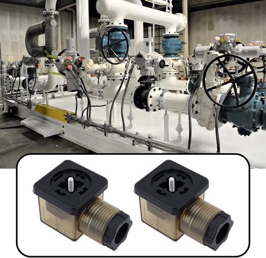 2 Stuks 3-Pin 2W DC 12V - 14V Solenoid Ventiel Spoel LED Connector voor Hydraulische en Pneumatische Systemen van Merkloos — afbeelding 3