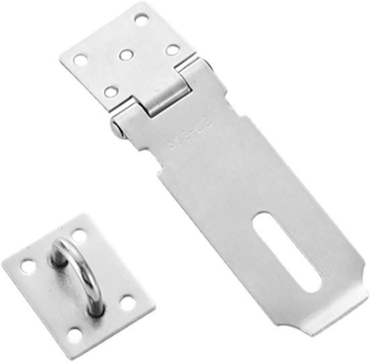 Mini Rvs Hangslot van 2 Inch - Veiligheidslock voor Deur, Kast, Gereedschapskist en Dierenkooi, Roestvrij en Geschikt voor Binnengebruik
