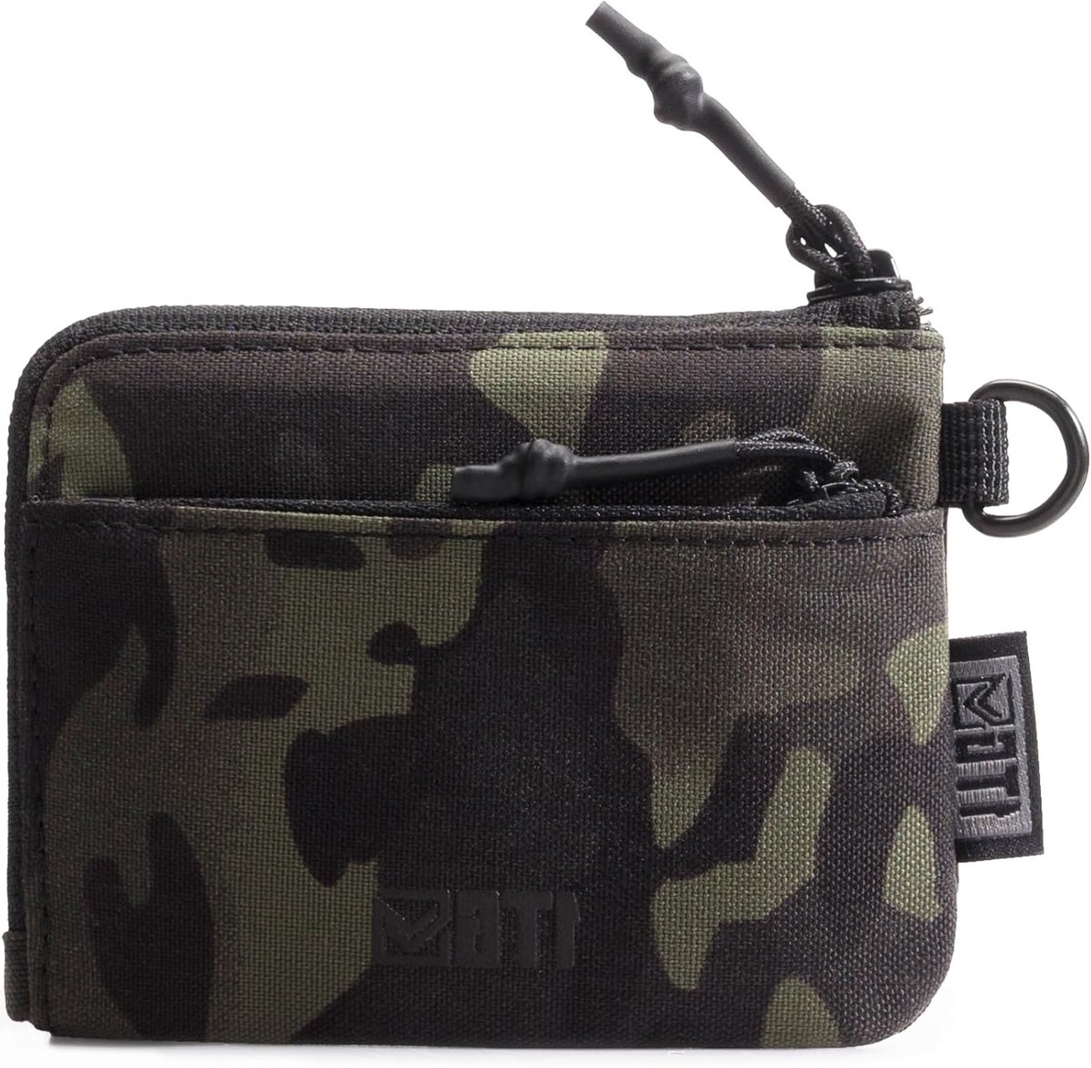 Compacte Portemonnee en Muntzak van 500D Cordura, Camouflage en Zwart, Ideaal voor Dames en Heren, Duurzaam en Stijlvol, 15x10x5 cm