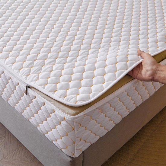 SWEET NIGHT - Matrasbeschermer 140 x 190/200 cm | Waterdicht en anti-huisstofmijt matrasbeschermer | 100% katoenen fleece | Stil en ademend