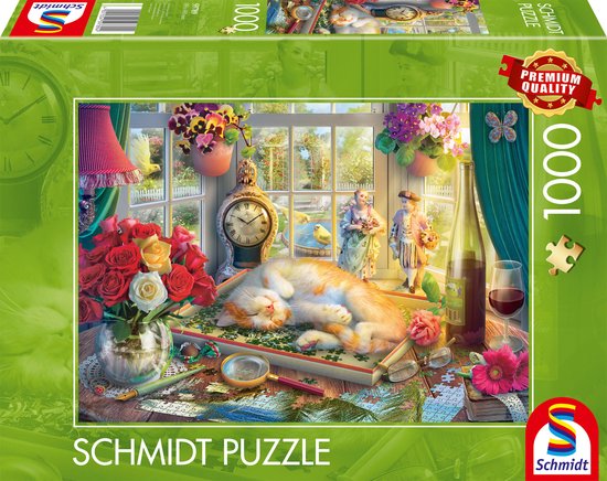 Schmidt - Legpuzzel - Puzzelen met kat - 1000 stukjes - Volwassenen - vanaf 12 jaar