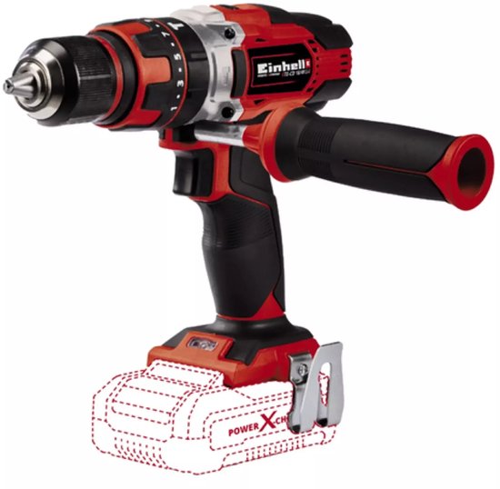 Einhell Accu Klopboor-/ Schroefmachine TE-CD 18/48 Li-i Solo - Power X-Change - 18 V/Li-Ion - Met impactfunctie - 2 snelheden - 48 Nm - Excl. accu en lader
