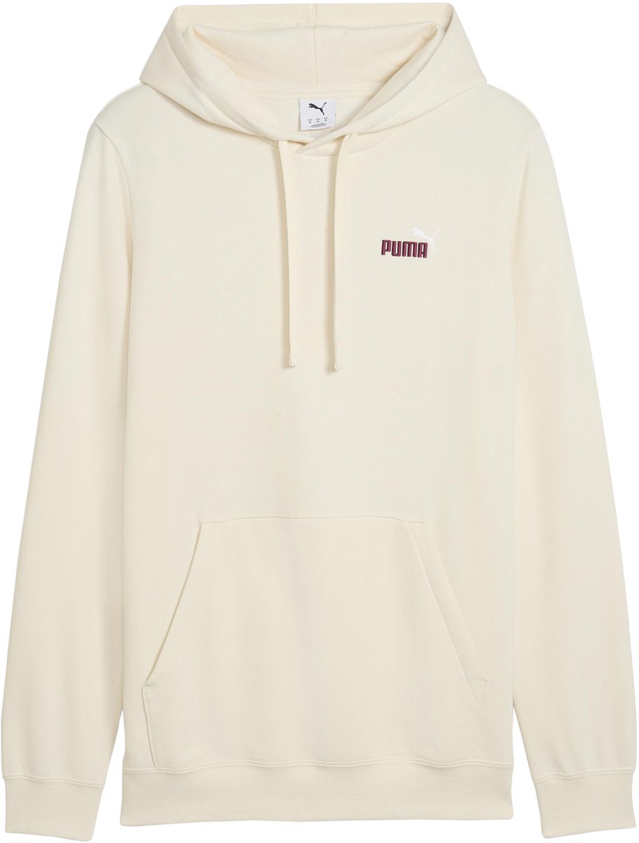 Hoodie met logo Beige
