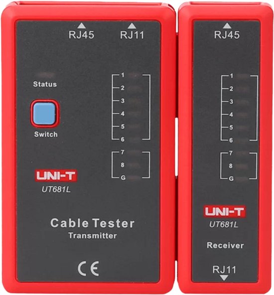 Network Cable Tester Cable Tester Kit Multi Universal Network Remote Cable Tester Tool RJ11 RJ45 Telephone Line Wire Tester Tool Accessory For Measurement HT812a