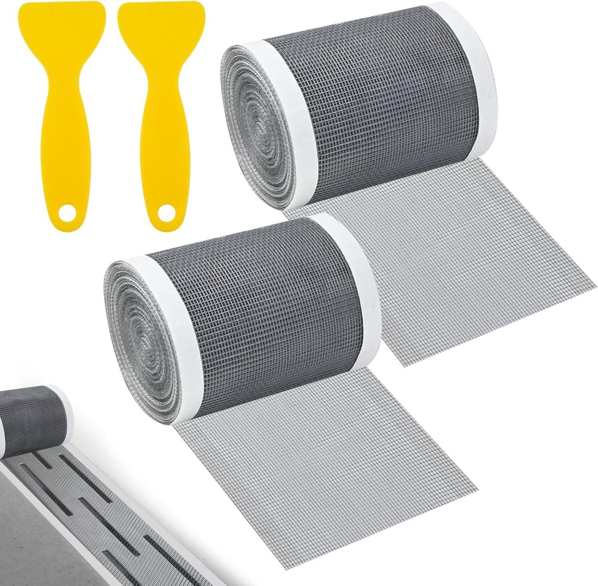 Haarzeef Douche - Haarvanger Afvoer - Voorkomt Verstoppingen - Zelfklevend Polyester Net - 10x10cm - Zwart