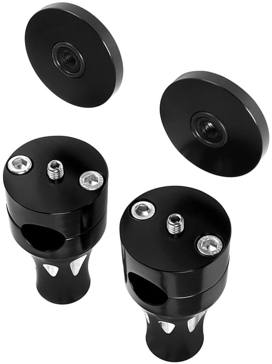 Allecto - Handle Bar Riser Mount Clamps - Geschikt voor 2.2CM - Hoogwaardige kwaliteit - Zwart - Verstelbaar - Gemakkelijk te installeren - Geschik...