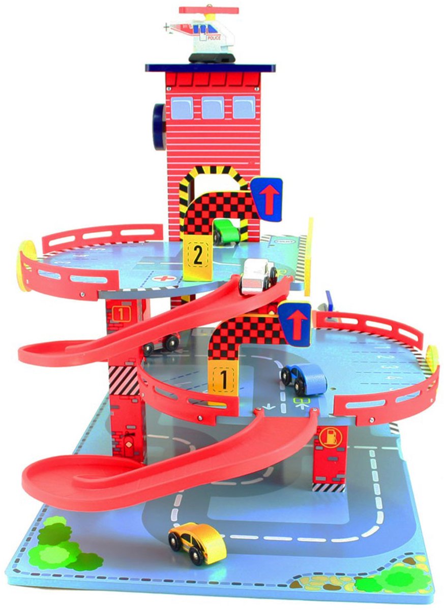Mentari Houten Garage Rood — afbeelding 4