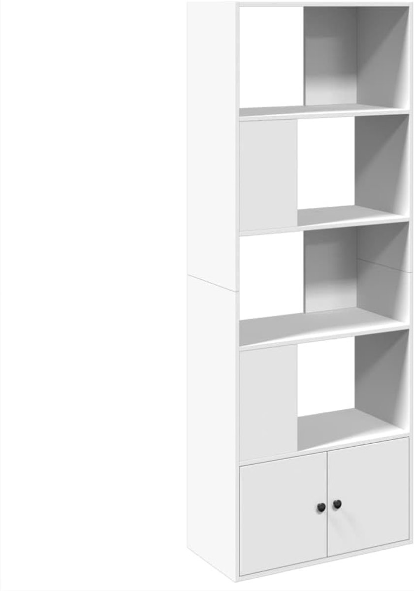 Boekenkast - Boekenplank Schappenkast - Woonkamer Kantoor - Vochtbestendig - 70x36x189 cm
