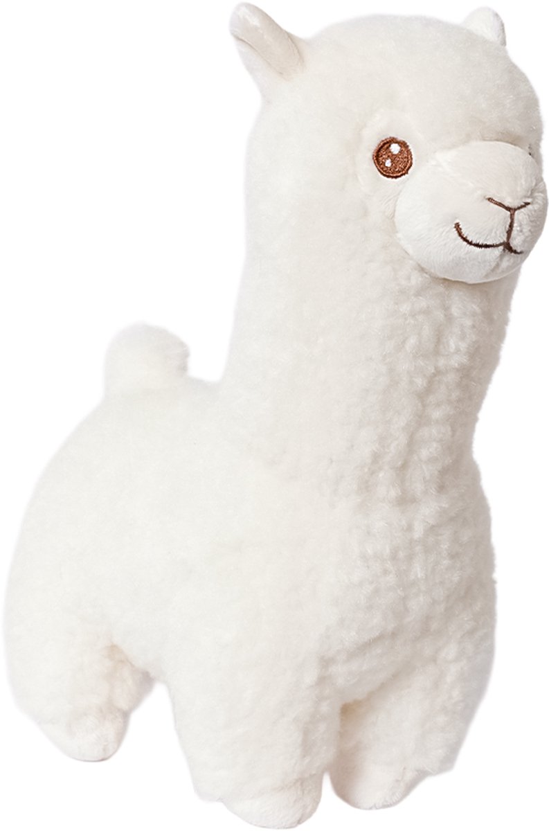 Speelgoedtopdeals - Knuffel Alpaca Wit ECO - 23 cm