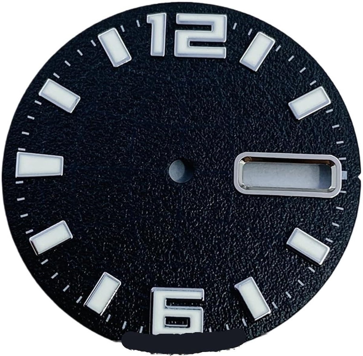 Zwarte Wijzerplaat - Klokonderdeel - Uurwerk Reparatie - Automatische Beweging - 28.5 mm - Zwart