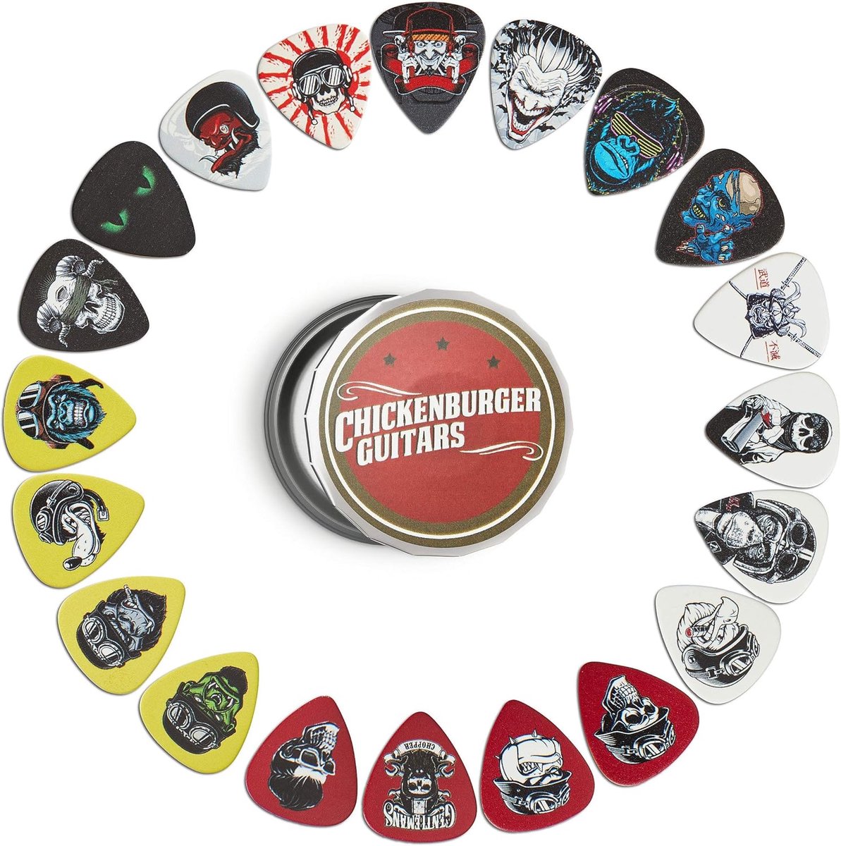 Gitaar Plectrums - Picks Set - Muziek Spelen - Limited Edition Prints - Medium Dikte - Zwart