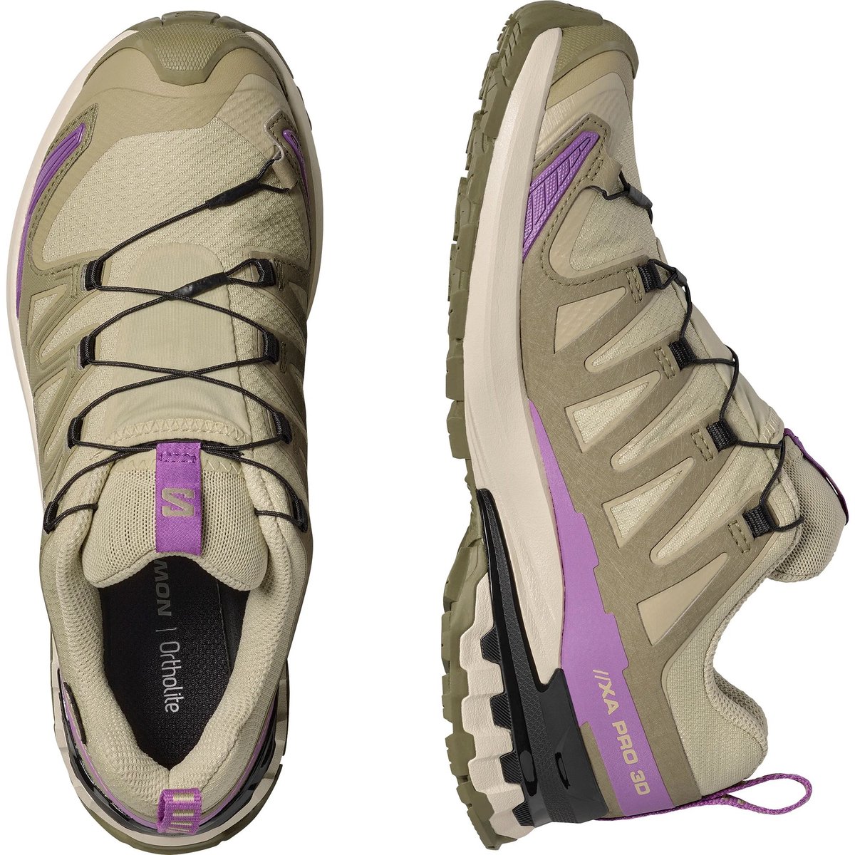 SALOMON xa pro 3d v9 gore-tex w Lage wandelschoenen dames Zand Geel