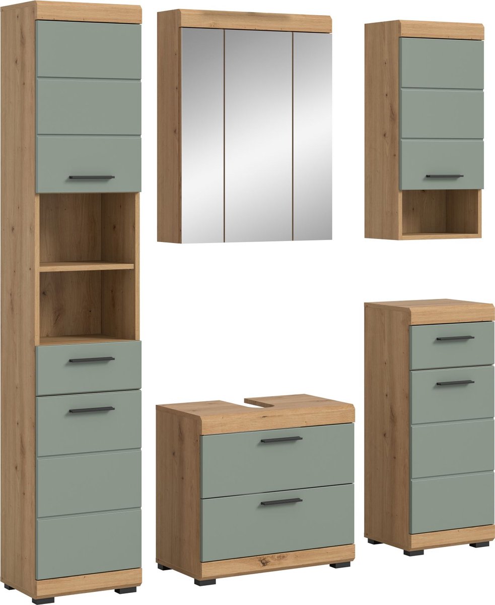 xonox.home Badkamermeubel Scout Artisan eiken imitatie B/H/D: 164x191x37cm