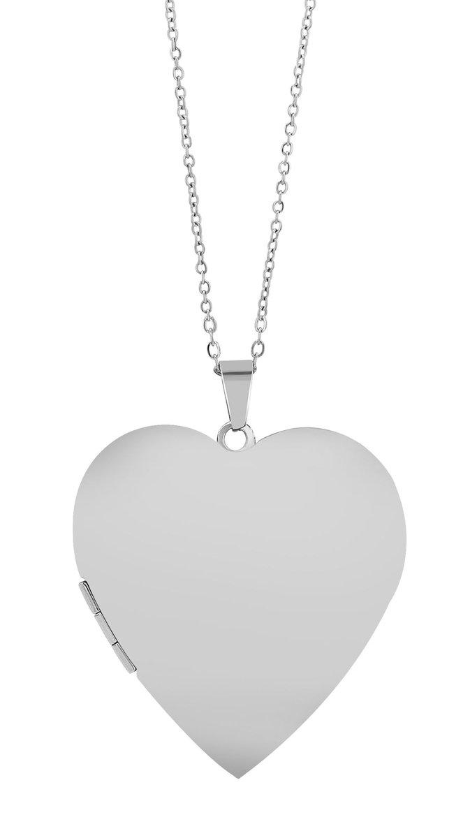 AKZENT Akzent dames ketting met hanger Liora medaillon ketting "Liora" van roestvrij staal, 45+5 cm