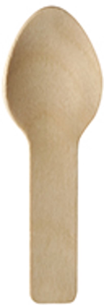 12x 150 Fingerfood - Lepels hout pure 76 cm