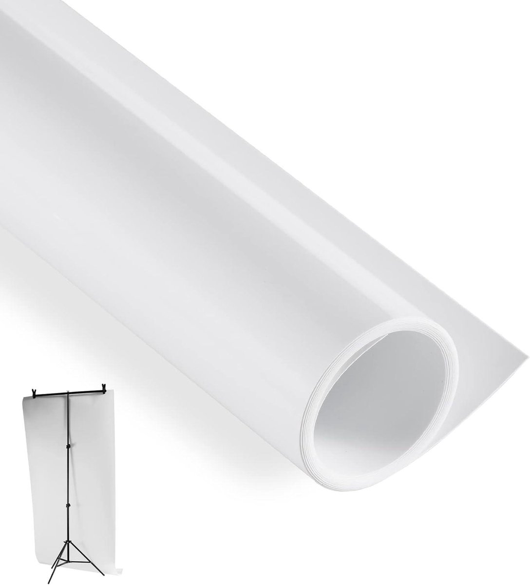 Selens 112 x 203 cm PVC achtergrond mat en gladde PVC achtergrond witte achtergrond papier voor product video fotografie fotostudio
