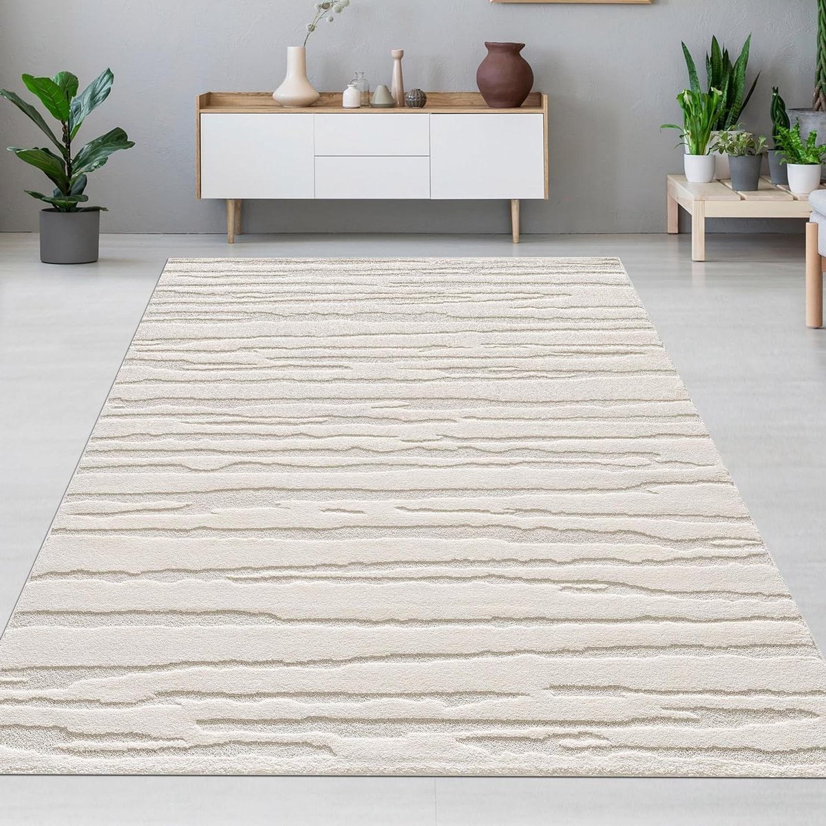 Vloerkleed Abstract - Zacht Tapijt - Woonkamer Slaapkamer - Geschikt Vloerverwarming - 140