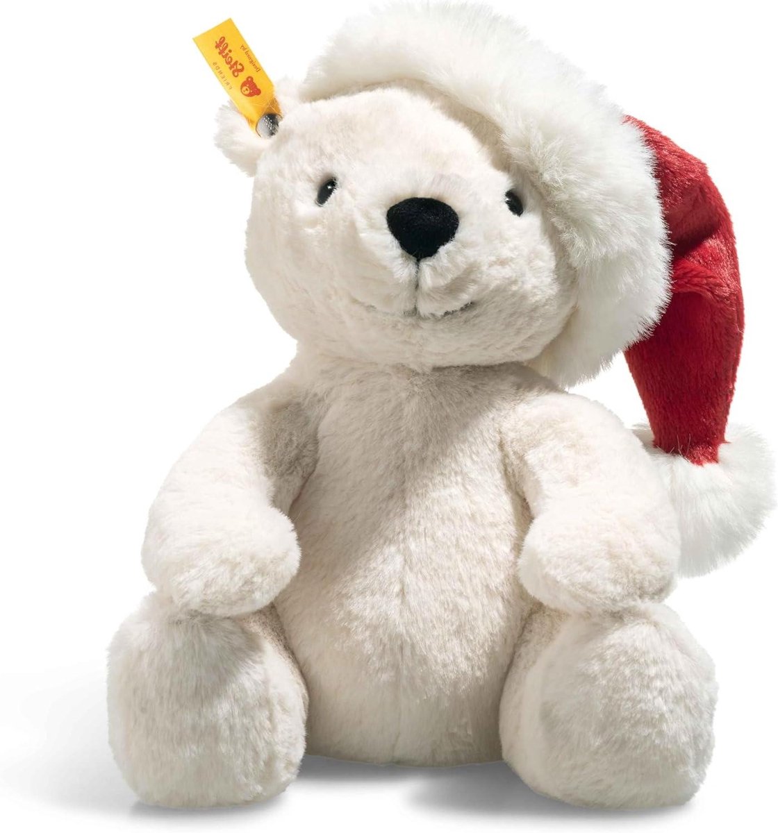 Knuffeldier IJsbeer - Pluche Dier - Knuffelen en Spelen - Handgemaakt en Wasbaar - 25 cm - Wit