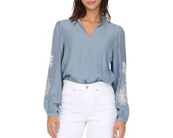 ONLY - ONLNEW MALOU L/S EMB TOP WVN CS Dames Top