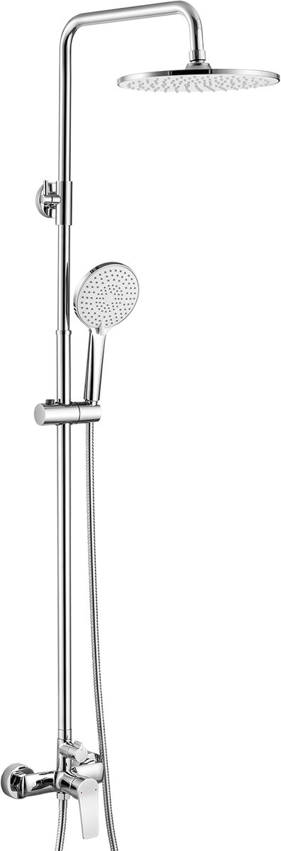 Auralum Max Regen Doucheset - 3-Functie Handdouche - 10 Inch Regenkop - Antiknik Slang (1,