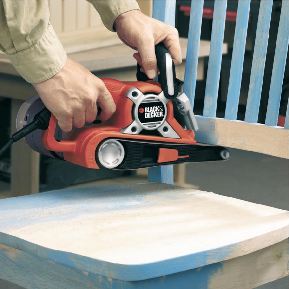 BLACK+DECKER 720W bandschuurmachine 75x533 mm - KA88-QS – foto 3