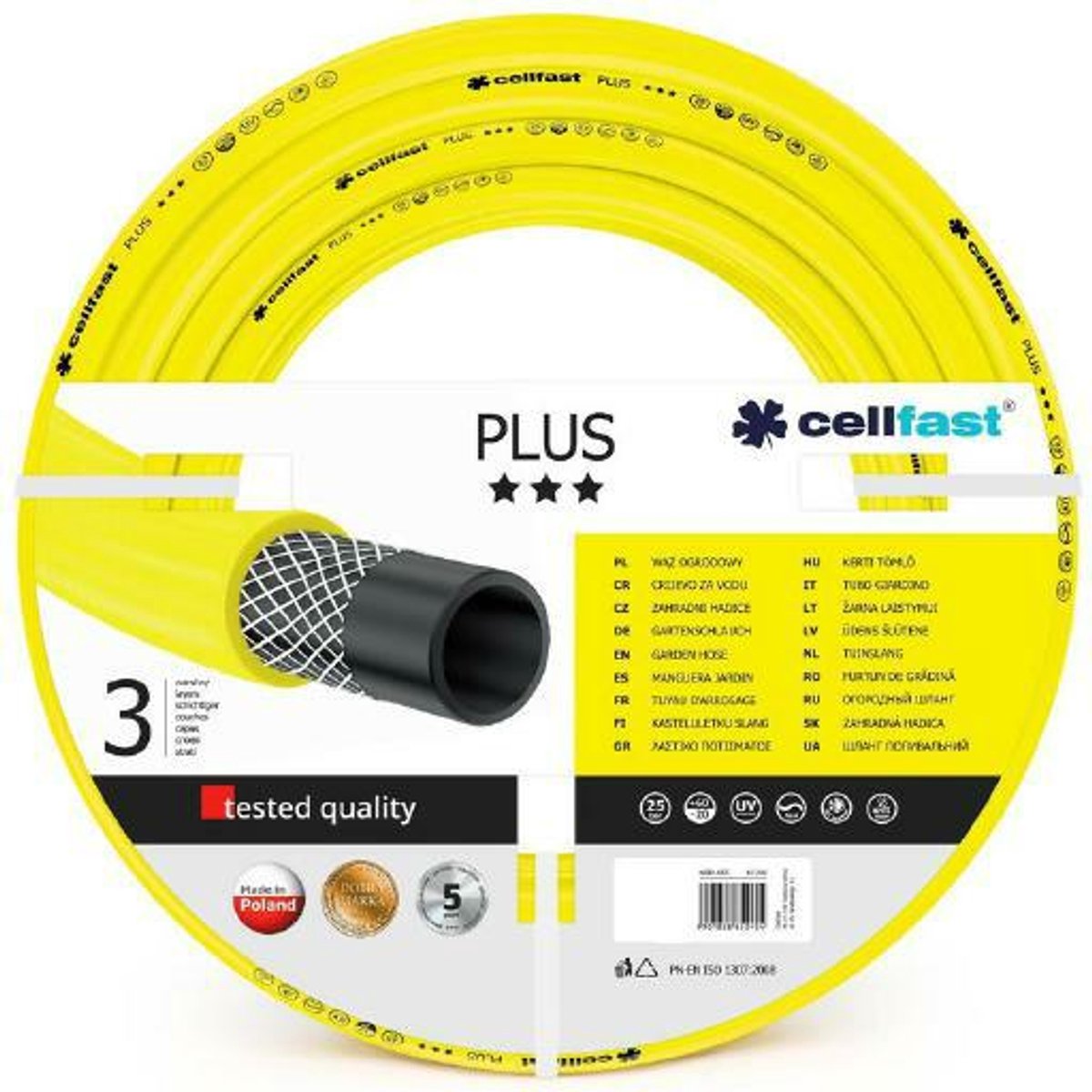 Cellfast PLUS Serie - Tuinslang - 1" - 30m - UV-bestendig