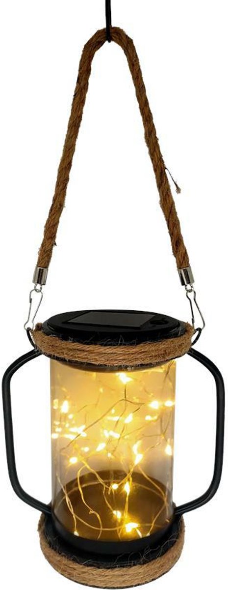 Volteno Flue Serie - Solar Tuinlamp - Klassiek Ontwerp - IP44 Bescherming - Warm Wit Licht