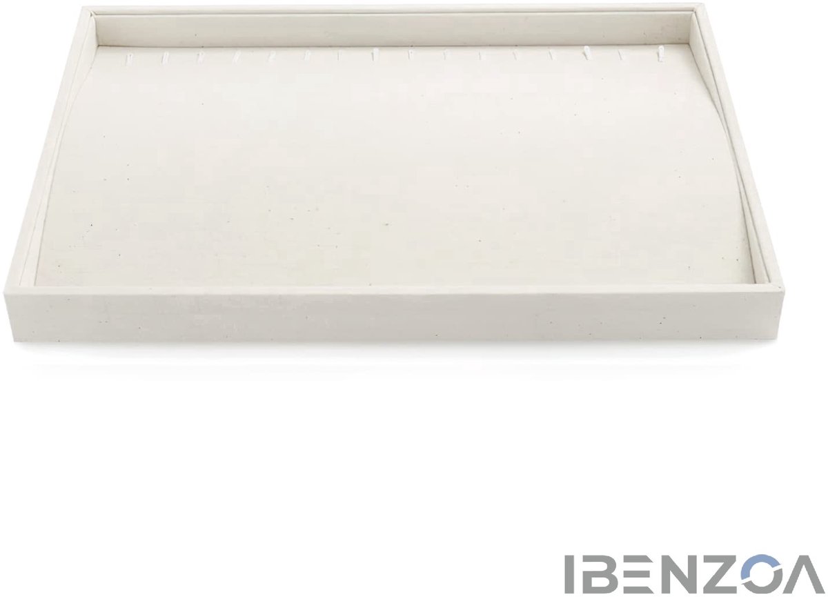 Sieradenopberger - Beige - 35x24x3.3 cm - Houten Composiet